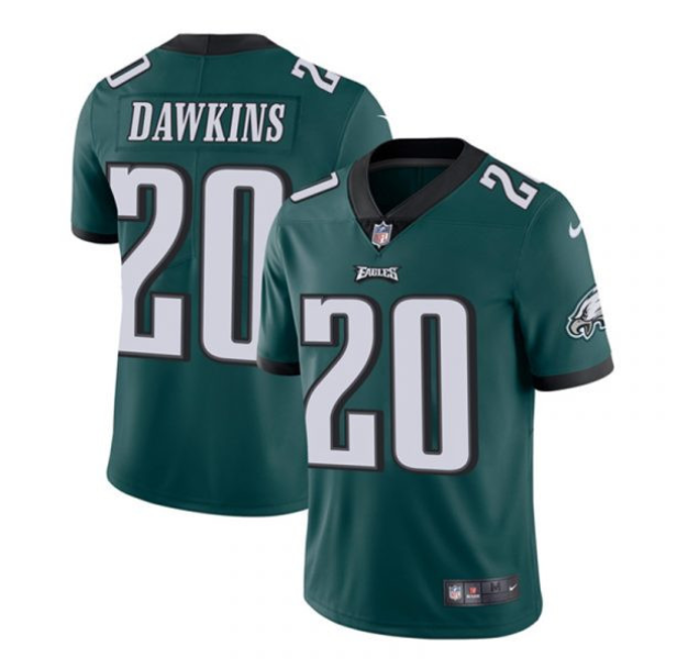 Youth Philadelphia Eagles #20 Brian Dawkins Green Vapor Untouchable Limited Stitched Football Jersey